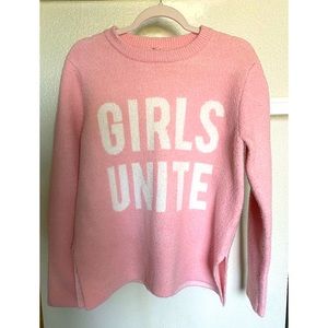 Oversized pink sweater